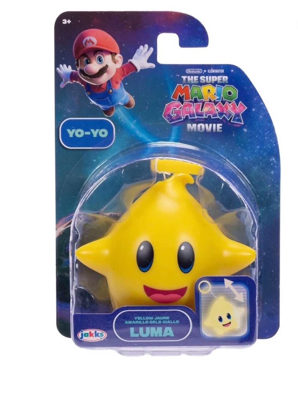 Yellow Luma Glow in the Dark YO-YO NWT Official Merch Super Mario Galaxy